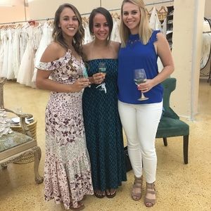 Banana Republic Tribal Print Strapless Maxi